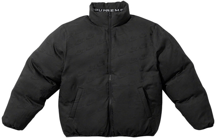 Куртка Supreme x nike reversible puffy jacket SS21 (мультиколор) — фото 9