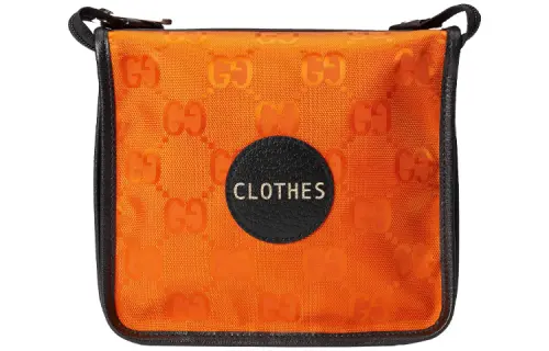 GUCCI Off The Grid Travel Nylon Square Bag Document Bag Handheld Travel Bag Small Men's Orange