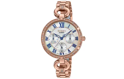 CASIO Women's SHEEN White Watch SHE-3067PG-7A