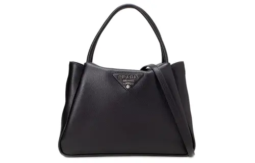 PRADA Luggage Collection Cow Leather Handbag Women's