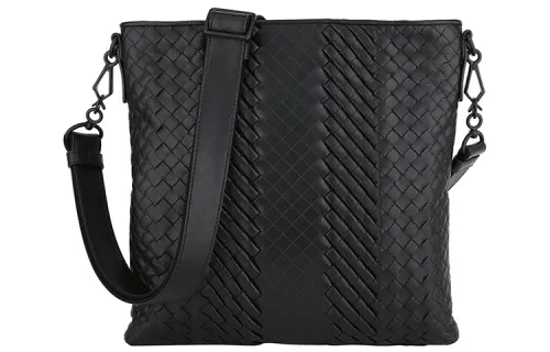 Bottega Veneta Cow Leather Crossbody Bag, Shoulder Bag Men's Black