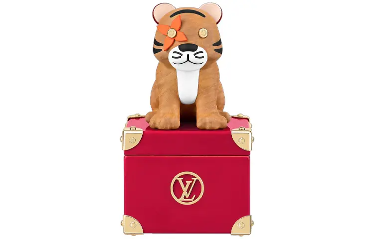 LOUIS VUITTON Wooden Leather, Cow Leather Suitcase Hard Case Unisex