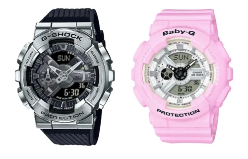 CASIO Unisex Pair Table Series Black Watch