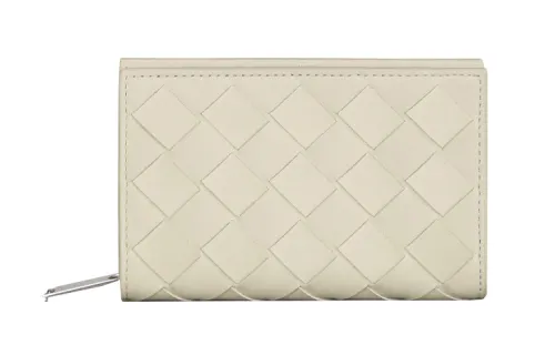 Bottega Veneta Bottega Veneta Luggage Collection Cow Leather Coin Purse Men's Gypsum