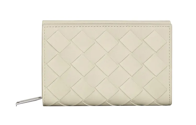 Bottega Veneta Bottega Veneta Luggage Collection Cow Leather Coin Purse Men's Gypsum