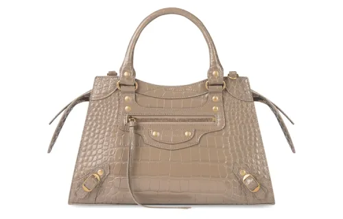 Balenciaga Neo Classic With Cow Leather And Sheepskin Shoulder Bag, Crossbody Bag, Handbag Small Women's Brown
