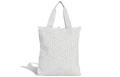 Adidas Originals Polyurethane Tote Bag, Shopping Bag, Shoulder Bag, Handbag Unisex Pure White