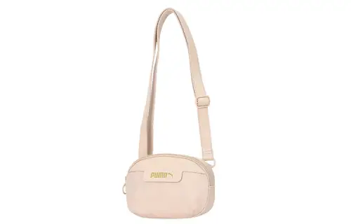 PUMA Fabric Shoulder Bag Regular Women's Cream Pink Gold