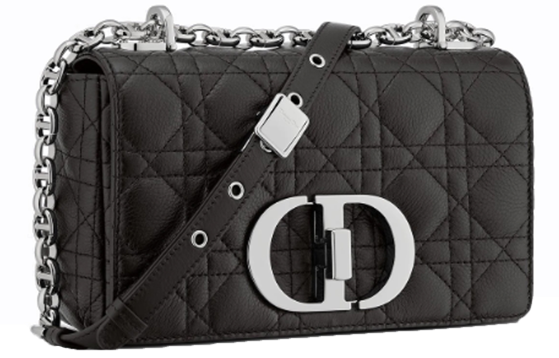 Женская сумка Dior Caro Cannage (черная) — фото 3