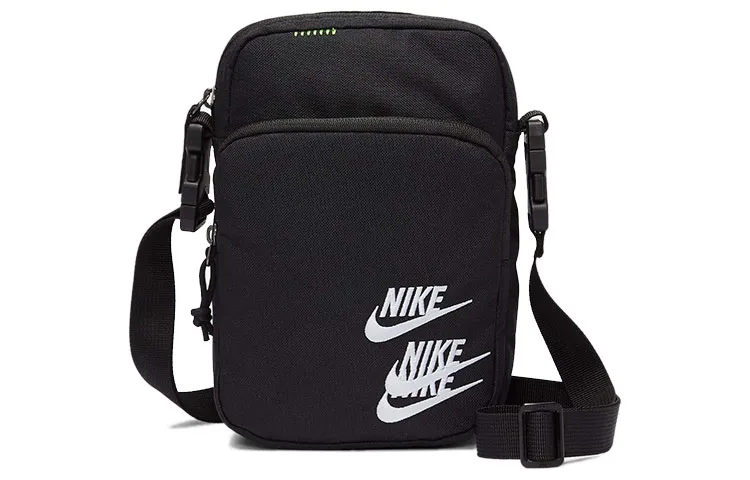 Nike Fabric Shoulder Bag, Crossbody Bag Regular Unisex Black