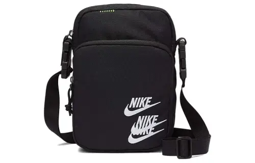 Nike Fabric Shoulder Bag, Crossbody Bag Regular Unisex Black