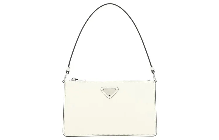 PRADA Cow Leather Shoulder Bag, Handbag, Shoulder Bag Women's White