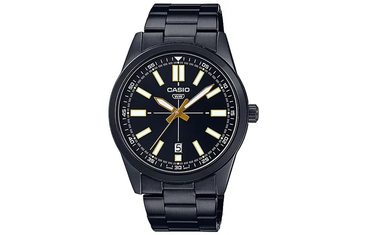 CASIO Men Standard Series Black Watch MTP-VD02B-1E