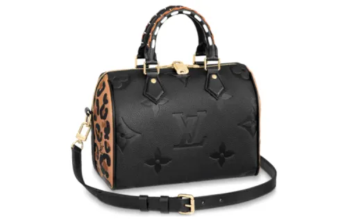 LOUIS VUITTON Speedy Bandouliere 25 Wild At Heart Black
