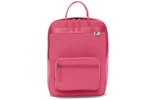 Nike Nike Tanjun student solid color fabric school bag backpack backpack regular women's rose red