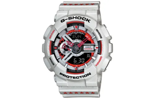 CASIO Men Liquid Crystal/Analog Dual Display Series Black Watch GA-110EH-8A