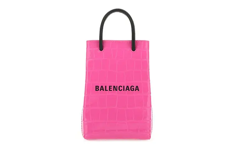 Balenciaga Leather Handbag Regular Women's Pink