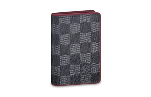 LOUIS VUITTON Canvas Wallet Unisex Black