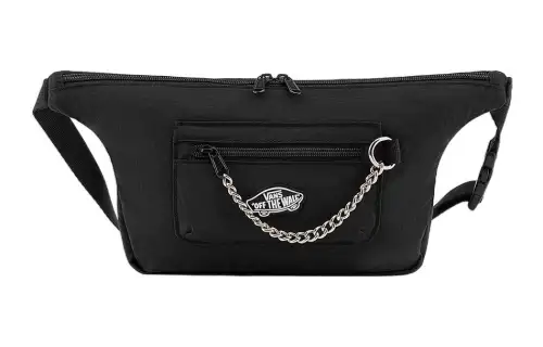Vans Athleisure Nylon Shoulder Bag, Crossbody Bag, Fanny Pack Regular Unisex Black