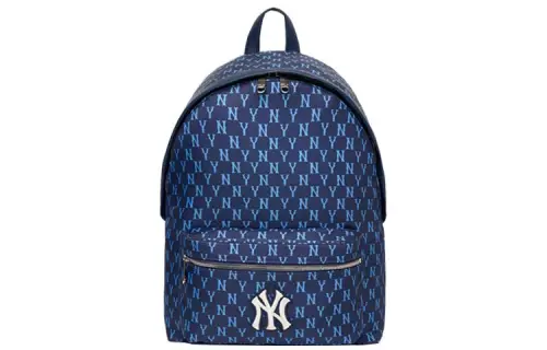 MLB Monogram Collection Polyester Backpack Regular Unisex Dark Blue