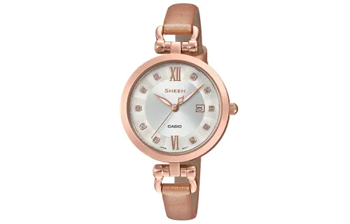 CASIO Women's SHEEN Silver Watch SHE-4055PGL-7B