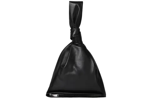 Bottega Veneta Cow Leather Clutch Handbag Women's Black