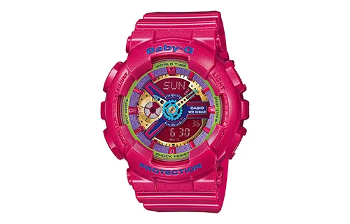 CASIO Women's BABY-G Red Watch BA-112-4A