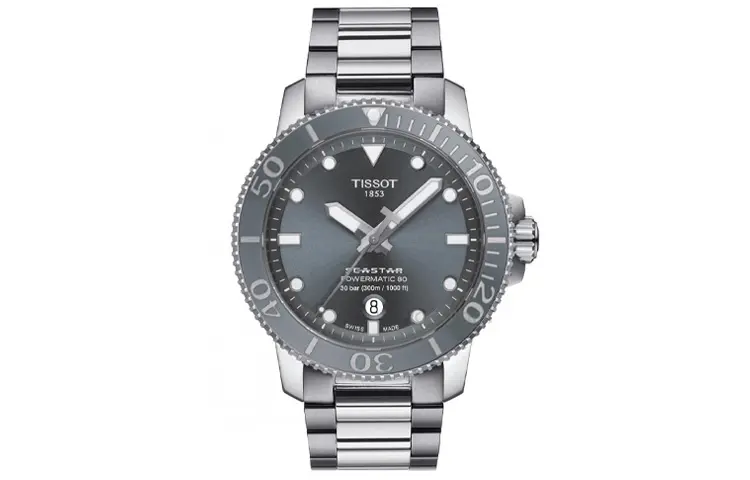 TISSOT Starfish Collection Automatic Mechanical Movement Men's Watches Watch 43mm Gray Dial Stainless Steel Case