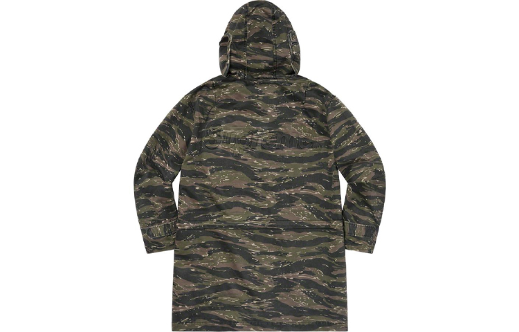 Куртка Supreme SS21 Week1 Hooded Facemask Parka (черная) — фото 7