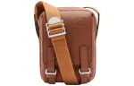LOEWE Cow Leather Shoulder Bag, Crossbody Bag Mini Men's Cognac