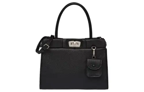 MIU MIU Adjustable Strap Leather Shoulder Bag, Crossbody Bag, Handbag Women's Black