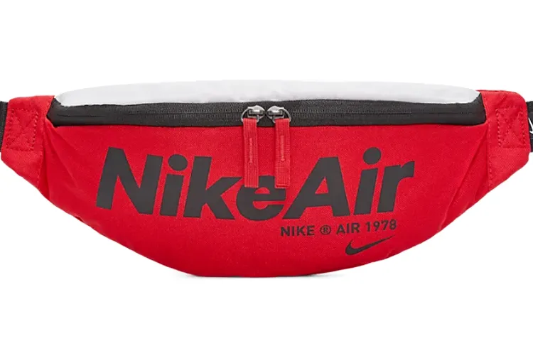 Nike Heritage Polyester Fanny Pack Regular Unisex University Red