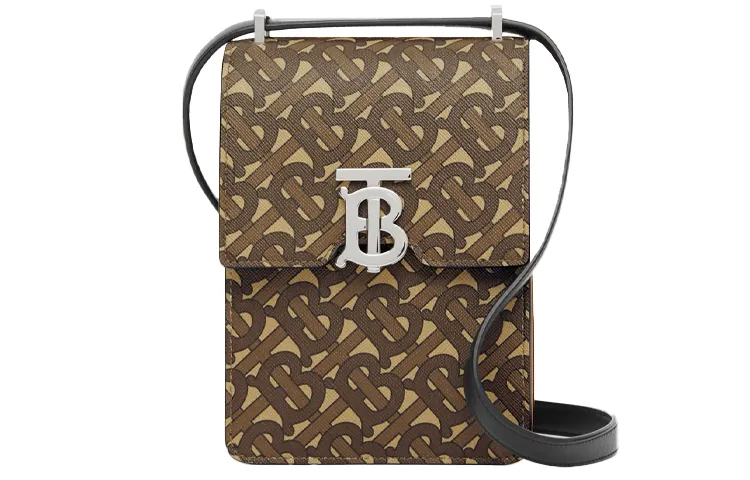 Burberry Robin Canvas Shoulder Bag, Crossbody Bag Regular Women's Brown