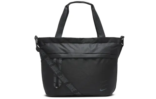 Nike Soccer Ball Nylon Fabric Luggage Bag Handbag Regular Unisex Black