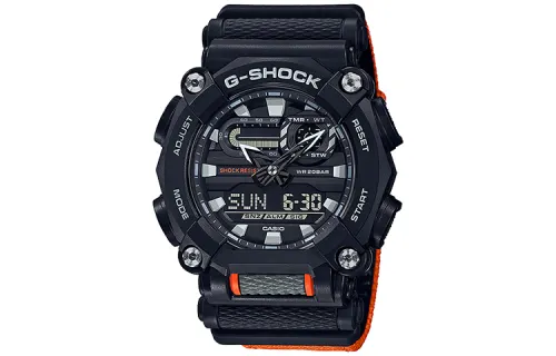 CASIO Men Liquid Crystal/Analog Dual Display Series Black Watch GA-900C-1A4