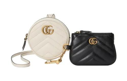 GUCCI GG Marmont Coin Purse And Key Case