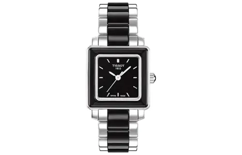TISSOT T LADY T LADY Quartz Movement Women's Watch 26mm 26*26mm Black Dial Stainless Steel Case