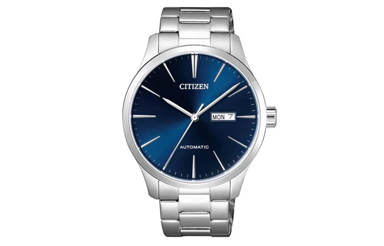 CITIZEN Classic Mechanical Movement Stainless Steel Strap Watch Men's Watches Blue Dial
