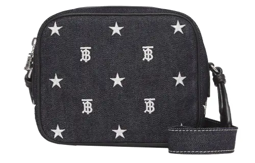 Burberry Denim Camera Bag, Shoulder Bag, Crossbody Bag, Kids' Bag Kids' Dark Blue