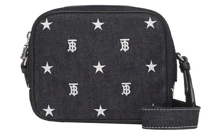 Burberry Denim Camera Bag, Shoulder Bag, Crossbody Bag, Kids' Bag Kids' Dark Blue
