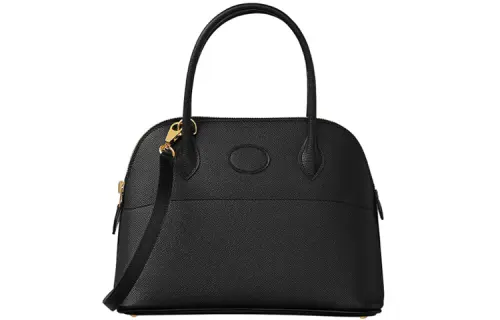 HERMES Bolide Epsom Calfskin Handbag 27 Women's Black