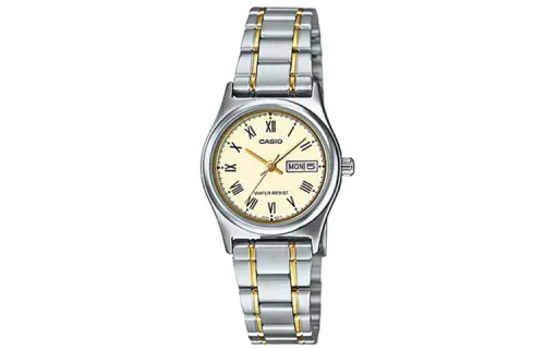 CASIO STANDARD Quartz Movement Stainless Steel Strap Watch Women's Watch Silver Dial