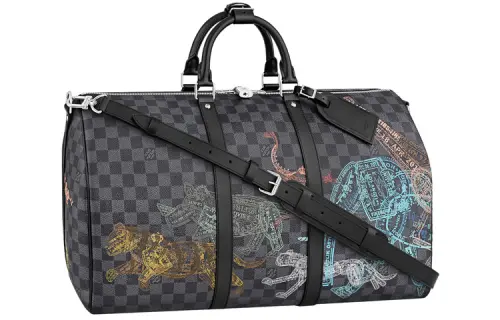 LOUIS VUITTON Keepall Coated Canvas Handbag, Shoulder Bag, Crossbody Bag, Travel Bag Men's