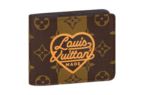 LOUIS VUITTON X Nigo Multiple Wallet Monogram Stripes Brown