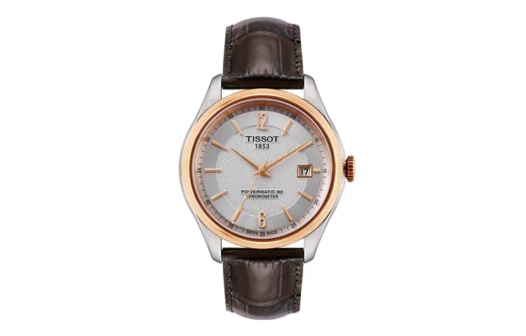 TISSOT Halo Collection Automatic Mechanical Movement Men's Watches Watch 41mm White Dial Stainless Steel Case