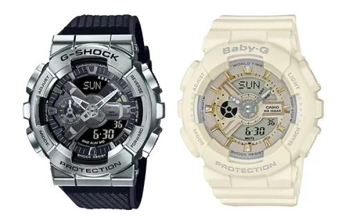 CASIO Unisex Pair Table Series Black Watch