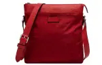 GUCCI Nylon With Leather Shoulder Bag Men's Red