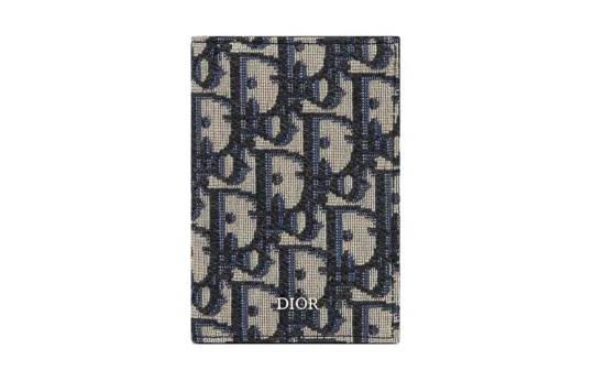 DIOR Canvas Bag, Card Holder, Wallet, Card Holder Men's Black Monogram