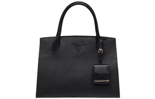 PRADA Leather Handbag, Shoulder Bag, Crossbody Bag Women's Black