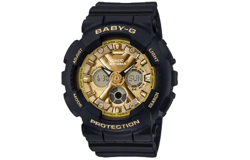 CASIO Women's BABY-G Gold Watch BA-130-1A3